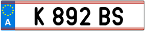 Truck License Plate